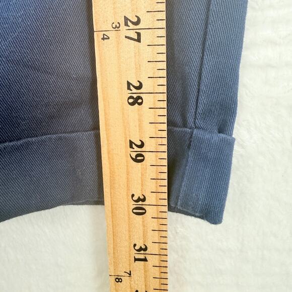 VTG Tommy Hilfiger Pants Mens 42x32 Blue Chino Pleated Embroidered Crest Classic - Picture 5 of 9